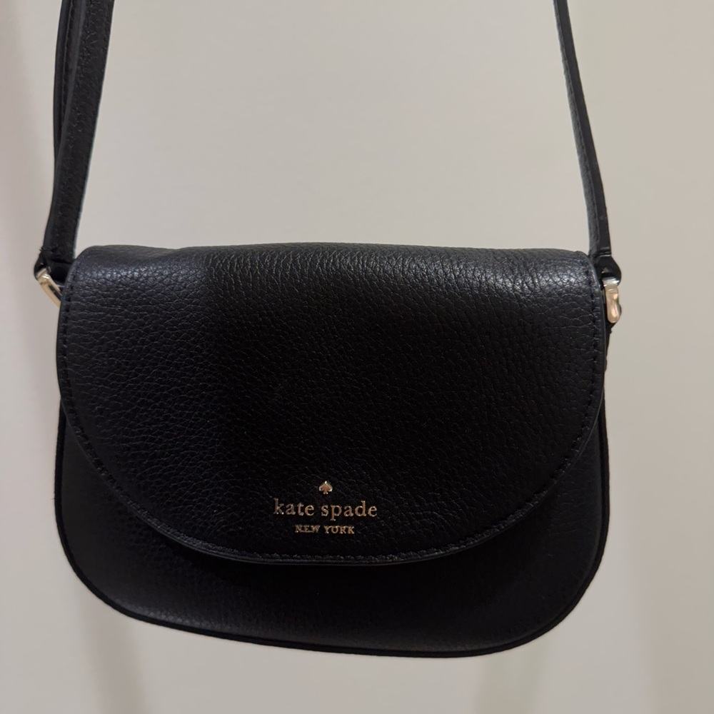 Kate Spade Black Pebbled Leather Crossbody Bag